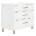White Double Dresser 3 Drawer Chest K781532