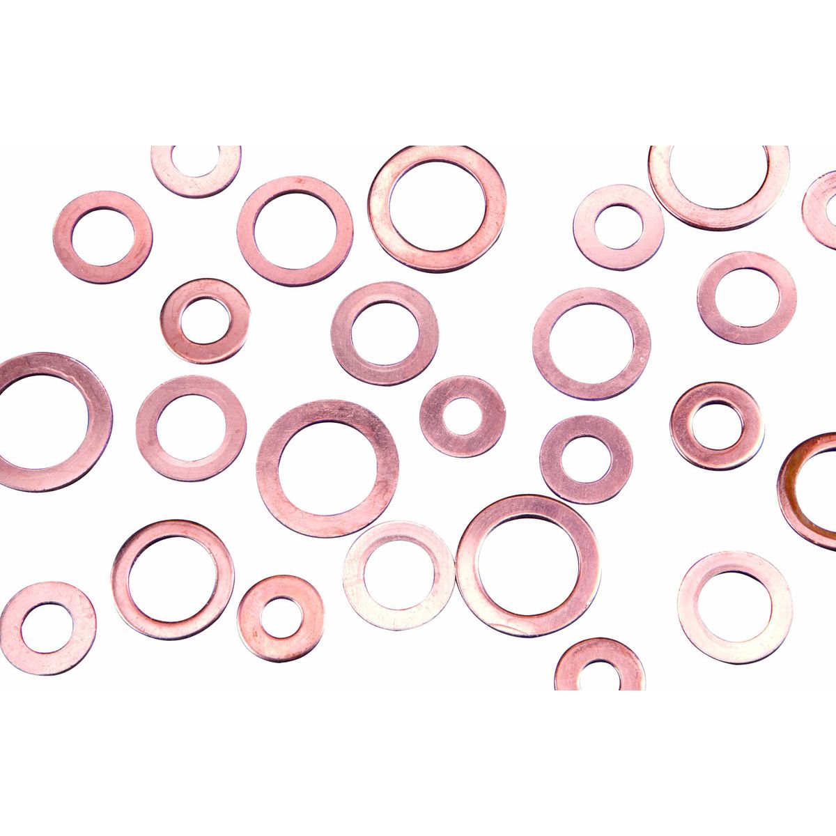 Copper Washer Assortment, 80 Piece R422081