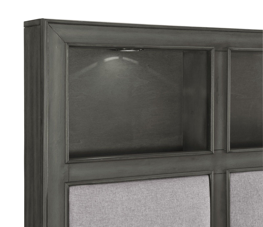 King Size Platform Bed with Storage and USB Port T9947