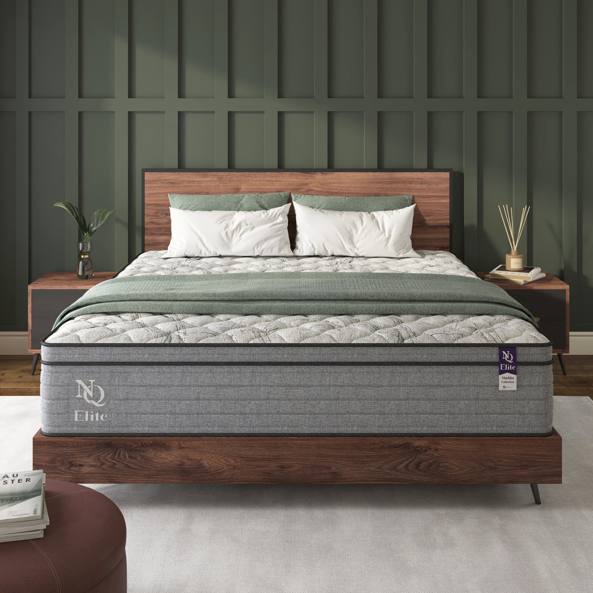 Queen Size Hybrid Memory Foam Pocket Spring Mattress Y6858