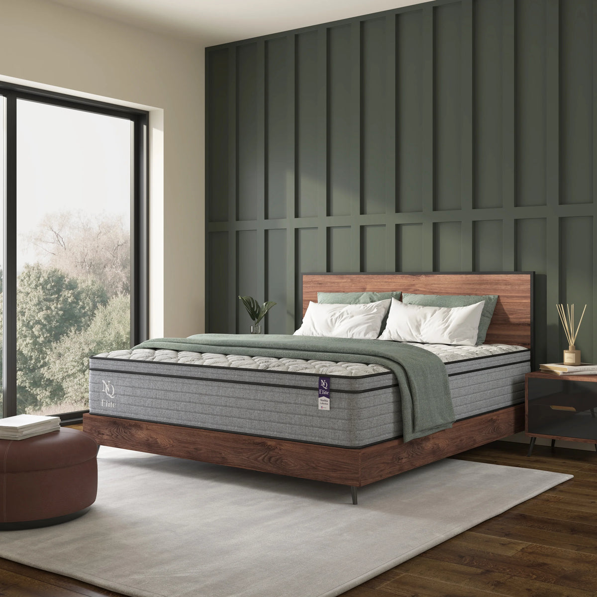 Queen Size Hybrid Memory Foam Pocket Spring Mattress Y6858