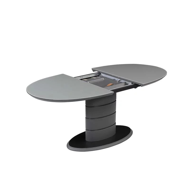 Matte Gray & Black Wood 5-PC Dining Set I909148