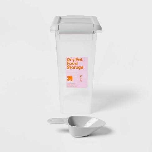 Pet Food Storage Tub with Built-in Scoop N865746