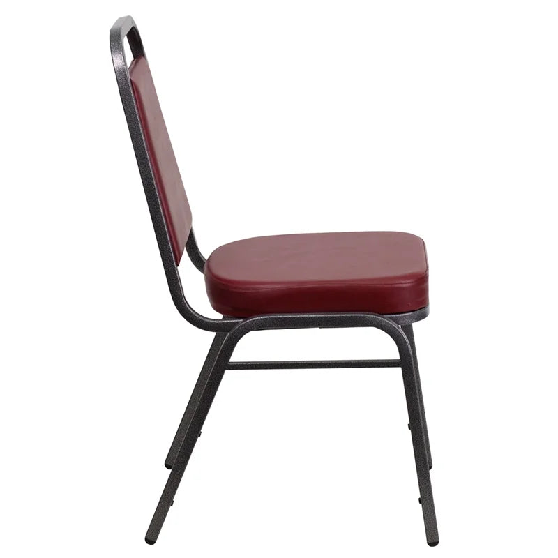 Burgundy Vinyl Stacking Banquet Chair F642156