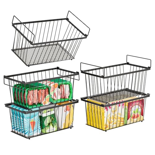 4 Pack Leak-Proof Freezer Organizer Bins P332