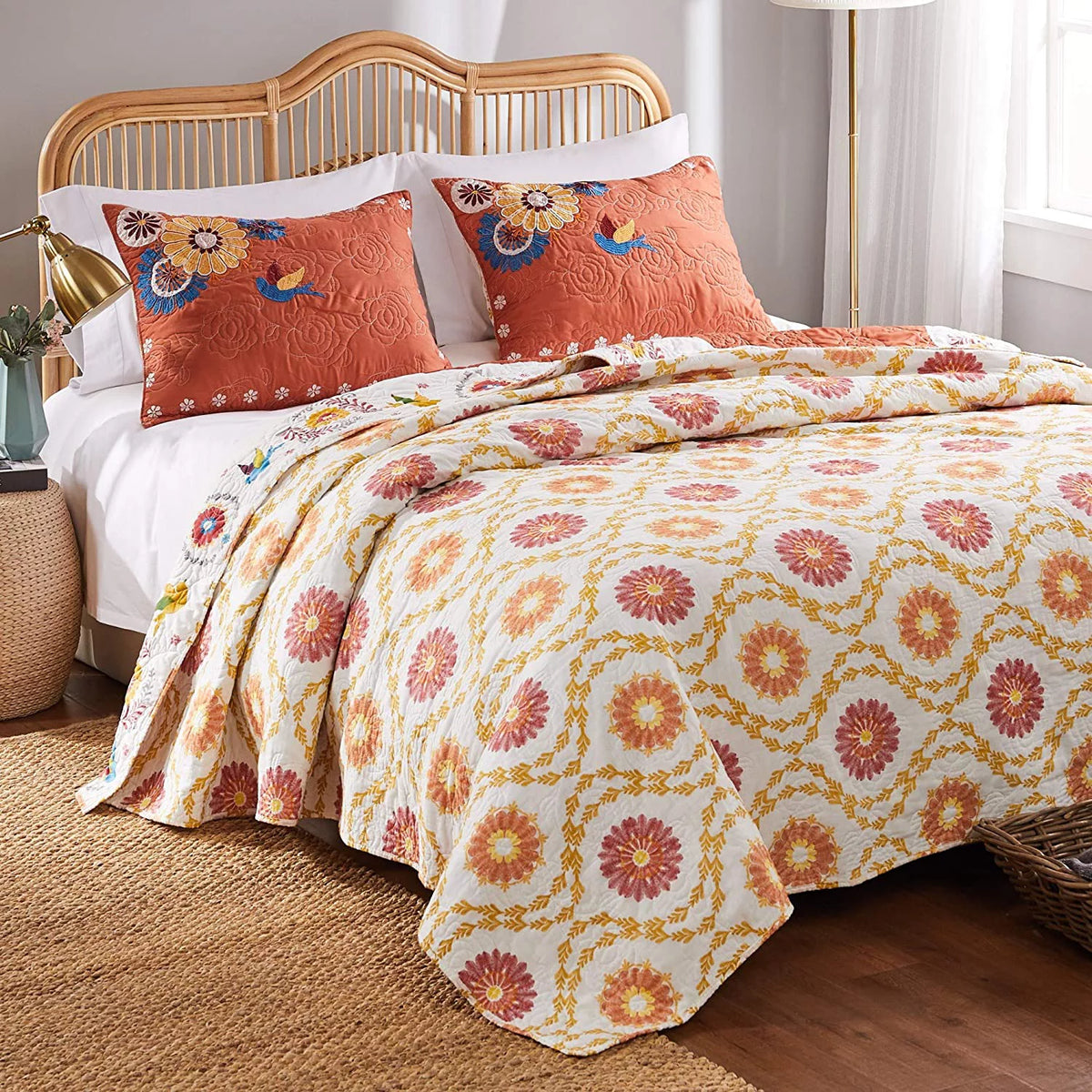 Reversible 3-Piece Full/Queen Quilt Set L85604