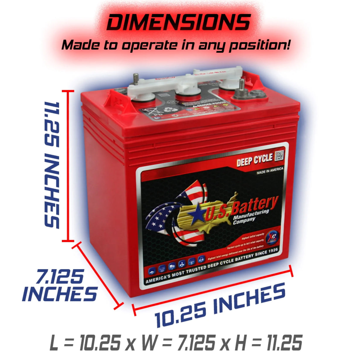 6V Deep Cycle Battery 4 Pack R12498