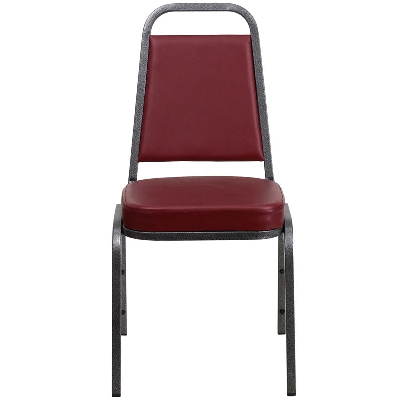 Burgundy Vinyl Stacking Banquet Chair F642156