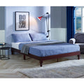Full Size 12 Inch Solid Wood Platform Bed with Under Bed Storage A40887