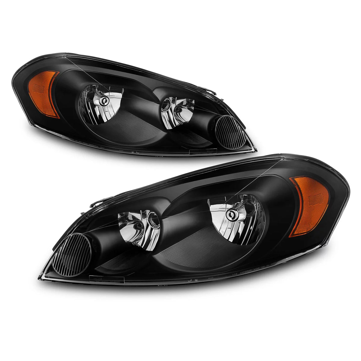 Black Bezel Headlights Pair F572