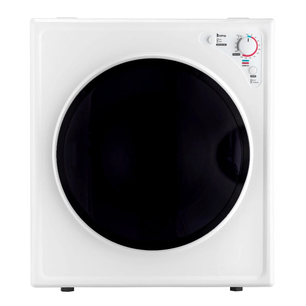 2.6CUFT Electric Compact Portable Clothes Dryer with Stainless Steel Tub, White S172914
