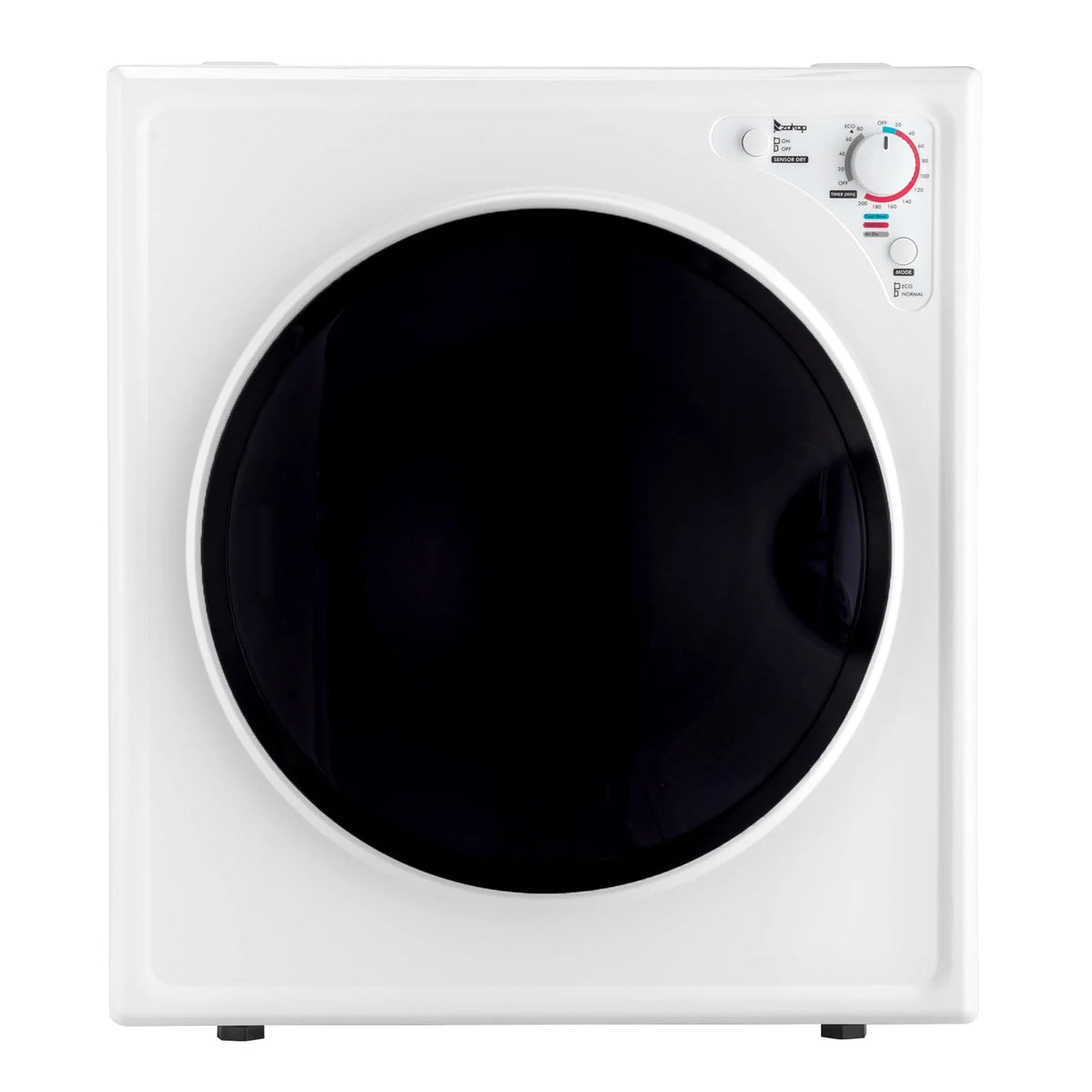 2.6CUFT Electric Compact Portable Clothes Dryer with Stainless Steel Tub, White S172914