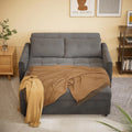 Dark Gray Convertible Sleeper Sofa Bed U6351