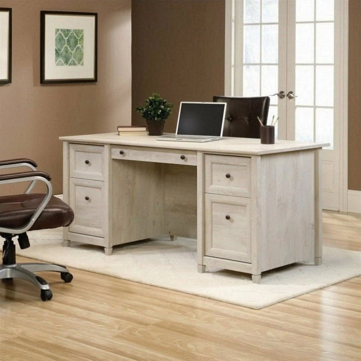 Executive Desk in Chalked Chestnut R9509