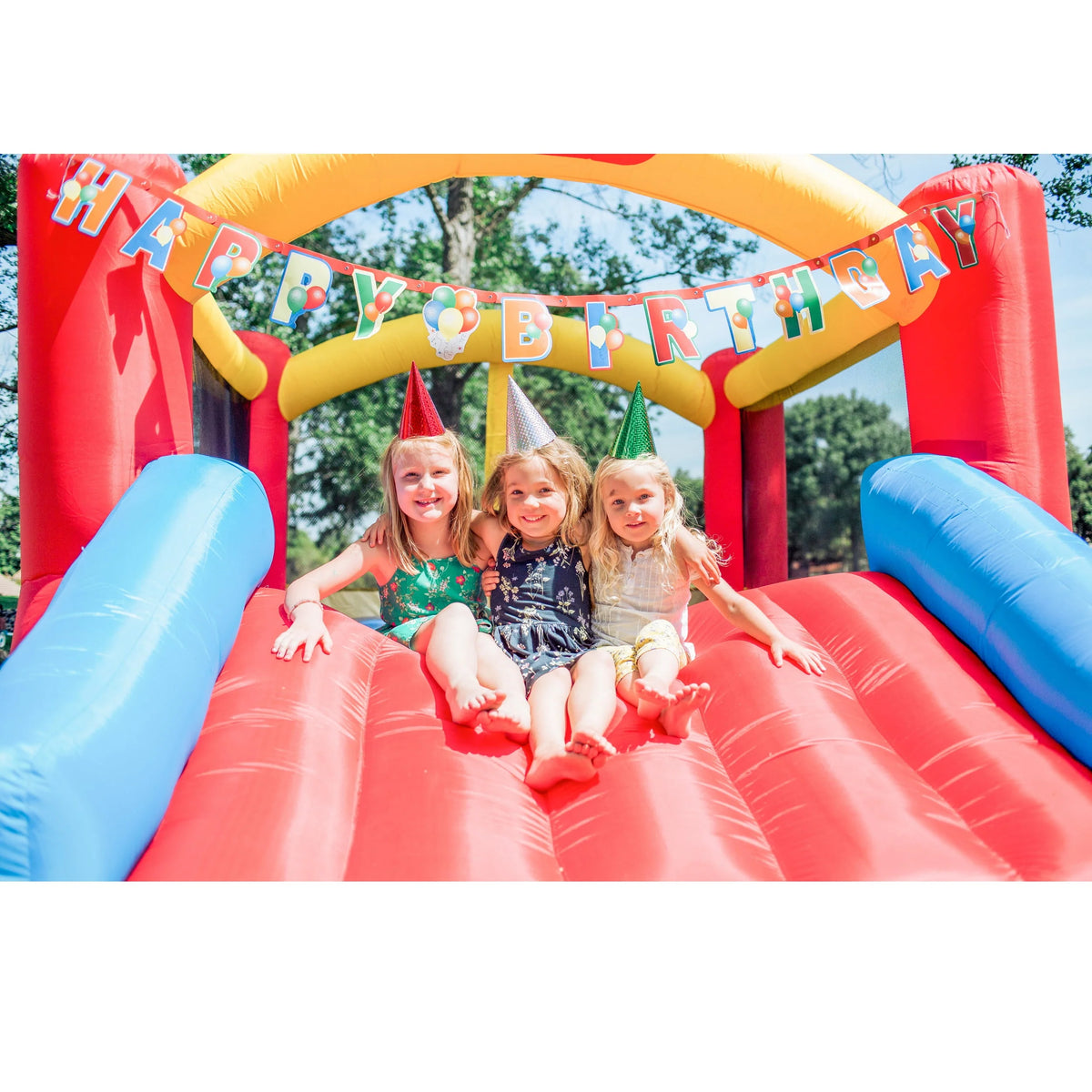 Inflatable Bounce House with Slide and Blower J636615