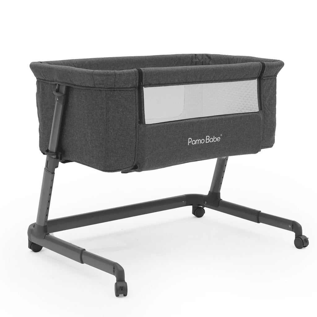 Grey Bassinet with Wheels and Folding Frame G523348