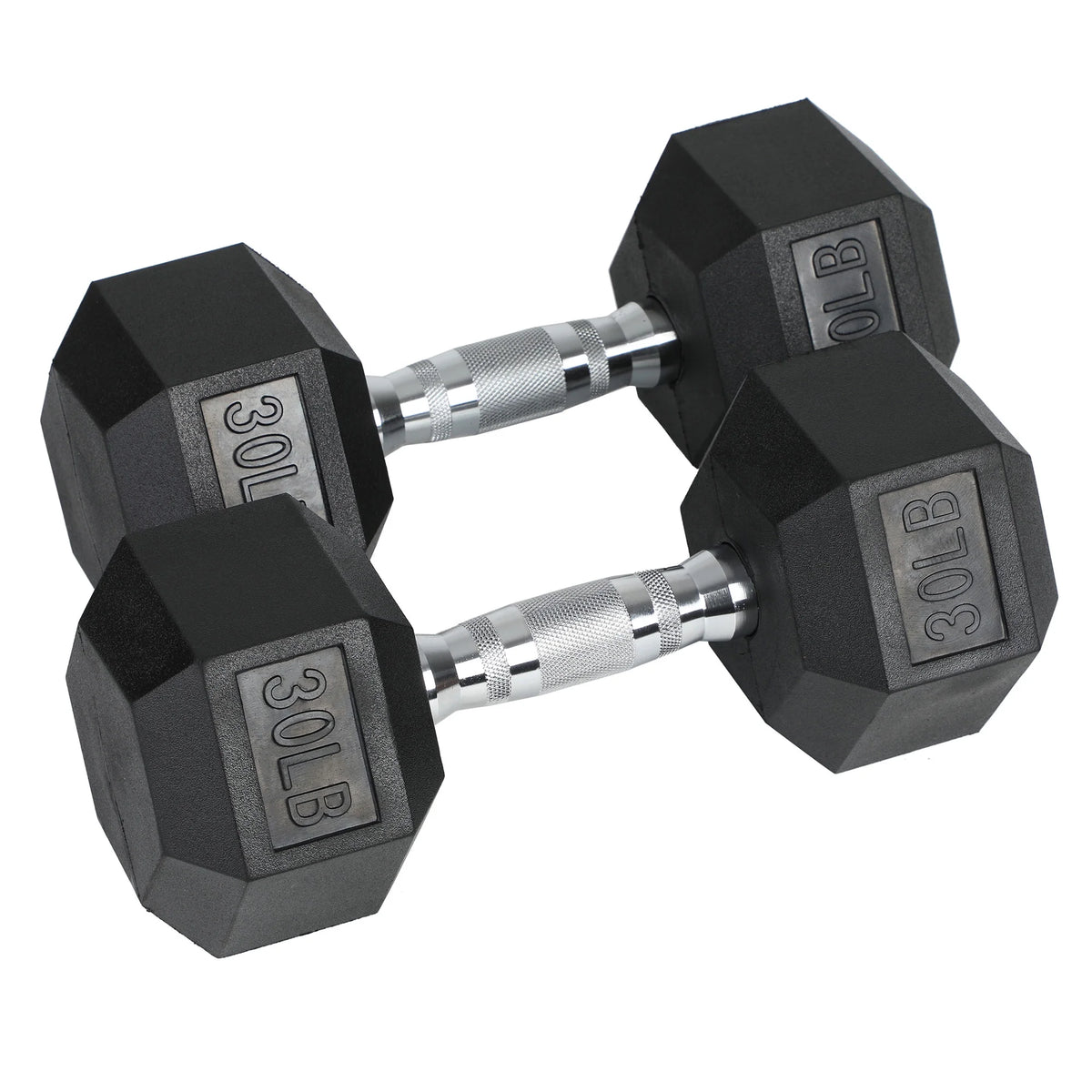 30 Pounds Hexagonal Cast Iron Dumbbell X178689