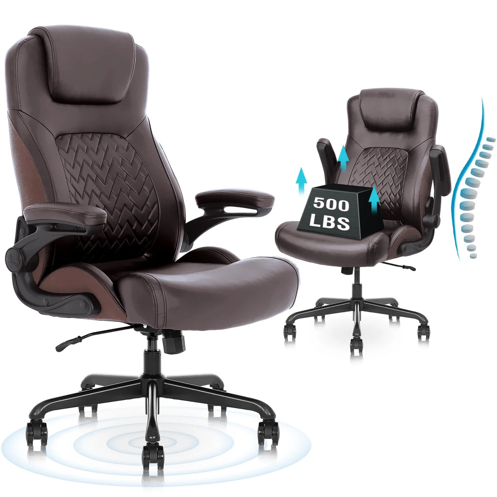 Ergonomic Big and Tall Office Chair Brown Z678