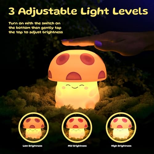 Silicone Mushroom Night Light D198324