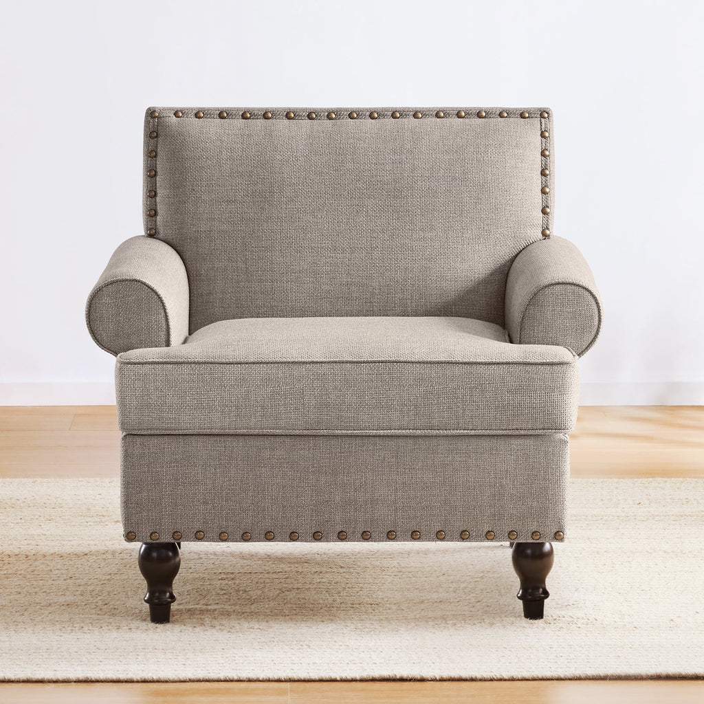 Brown Upholstered Accent Chair X51977