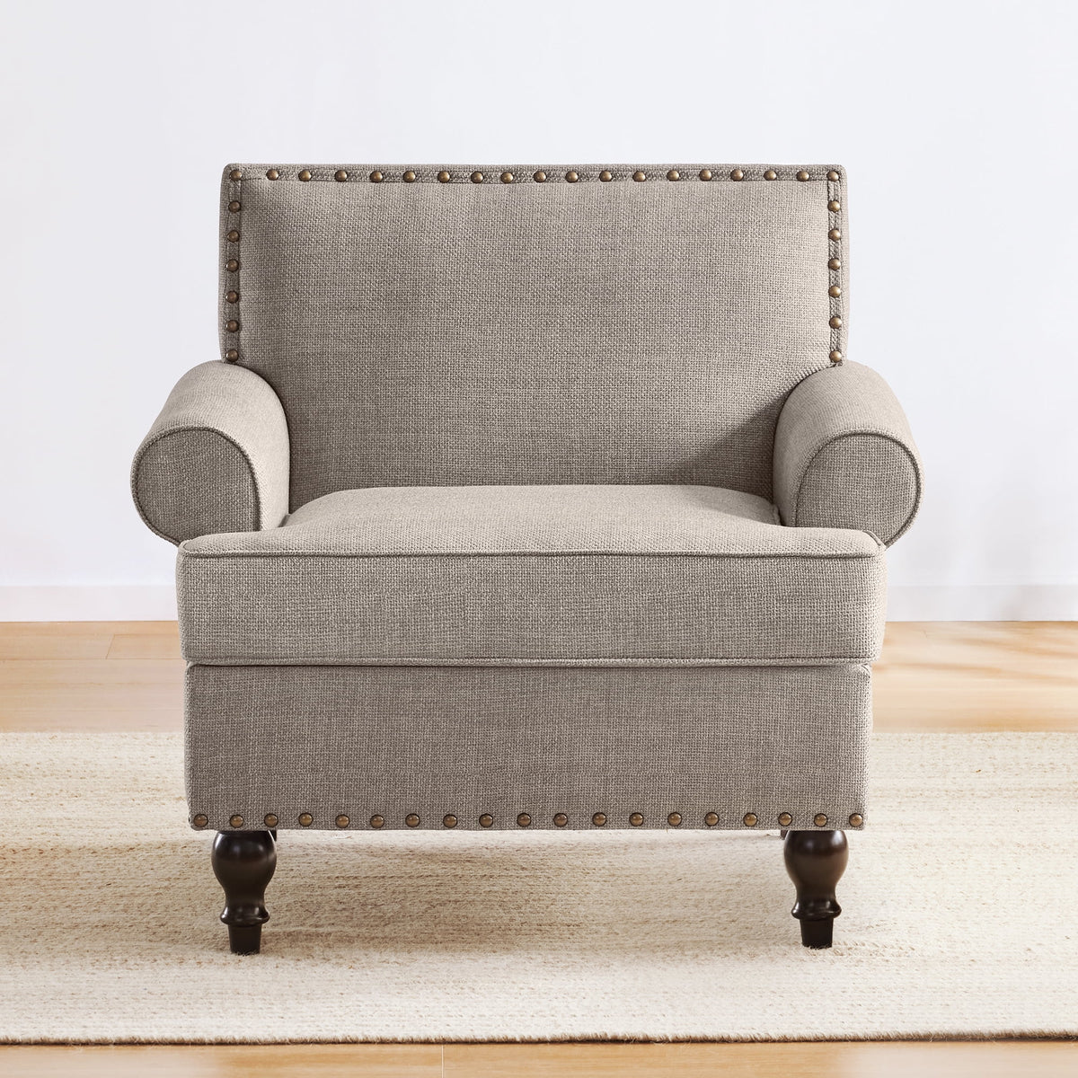 Brown Upholstered Accent Chair X51977