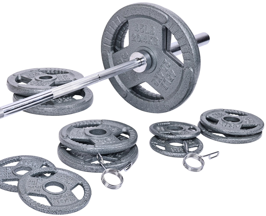 Cast Iron Olympic Weight Set 300-Pound B64114