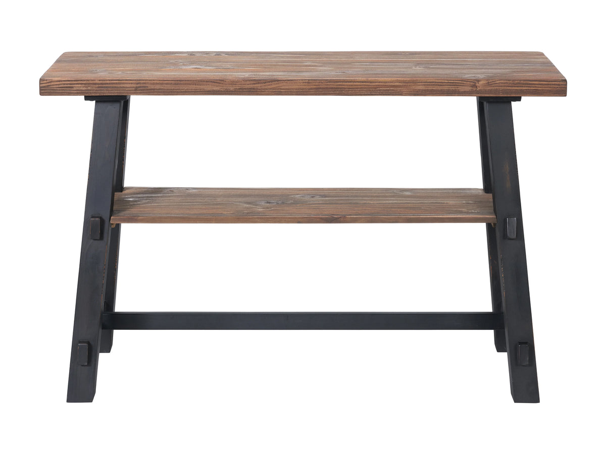 48"L Solid Wood Sofa/TV Console Table with Shelf Y72256