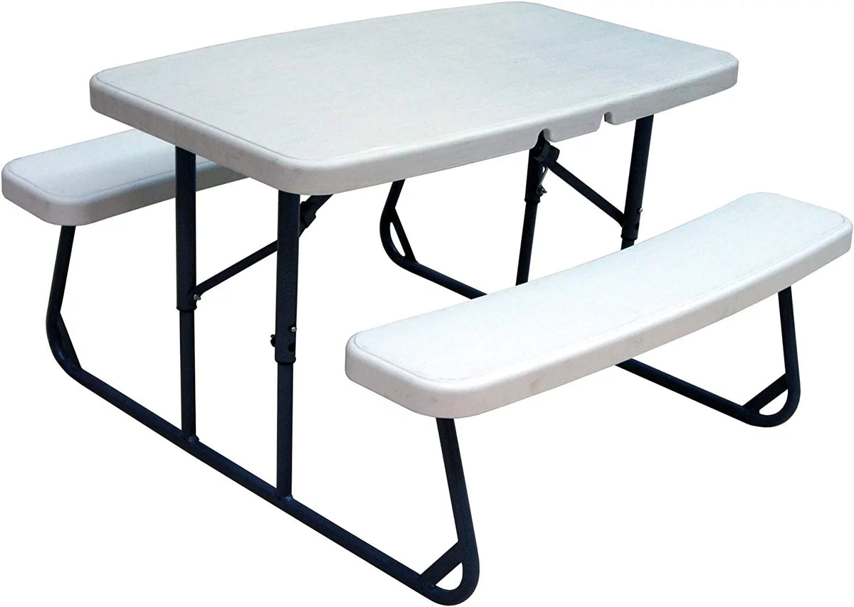 White 2 Bench Kids Picnic Table N531