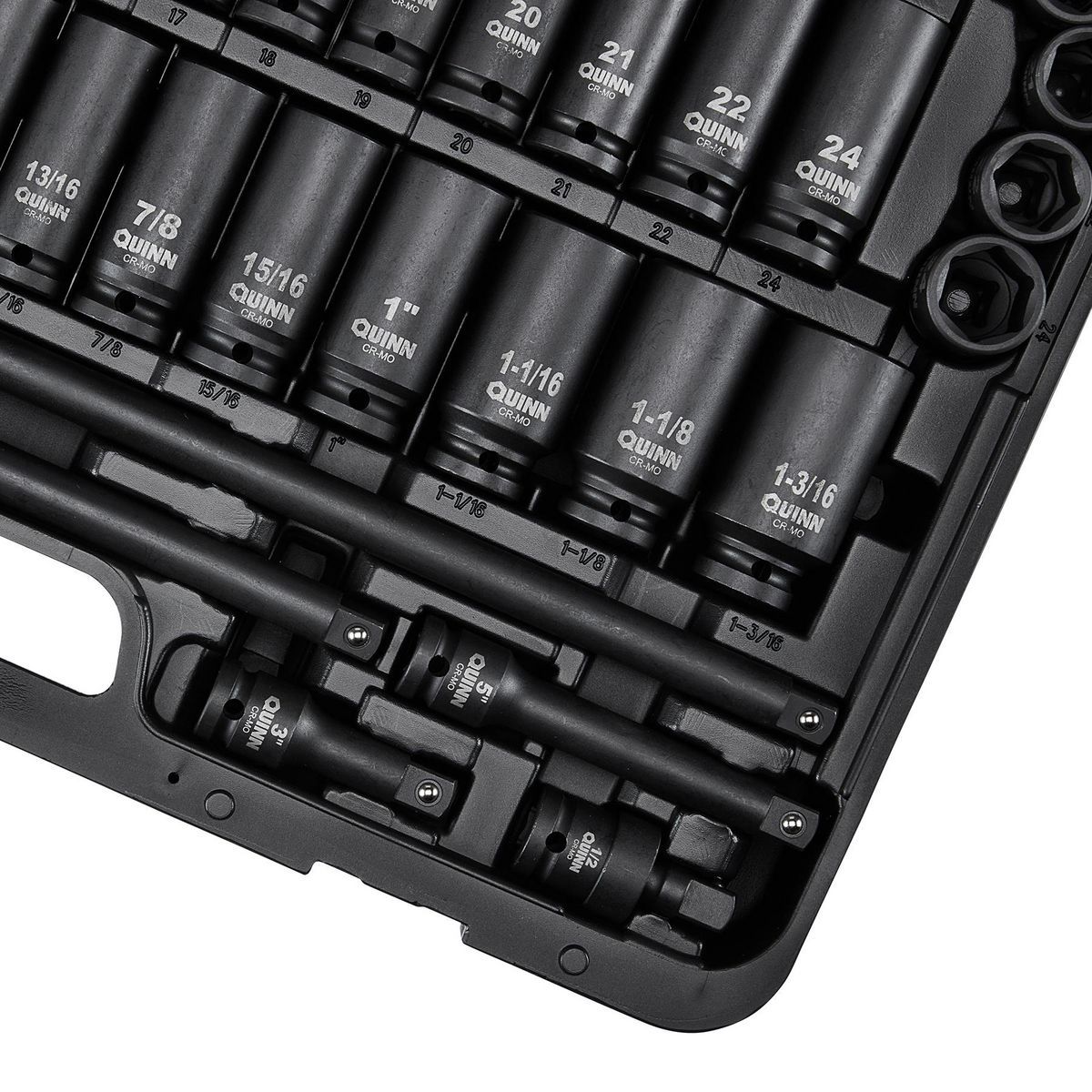 1/2 in. Drive SAE and Metric Impact Socket Set, 61-Piece E59803