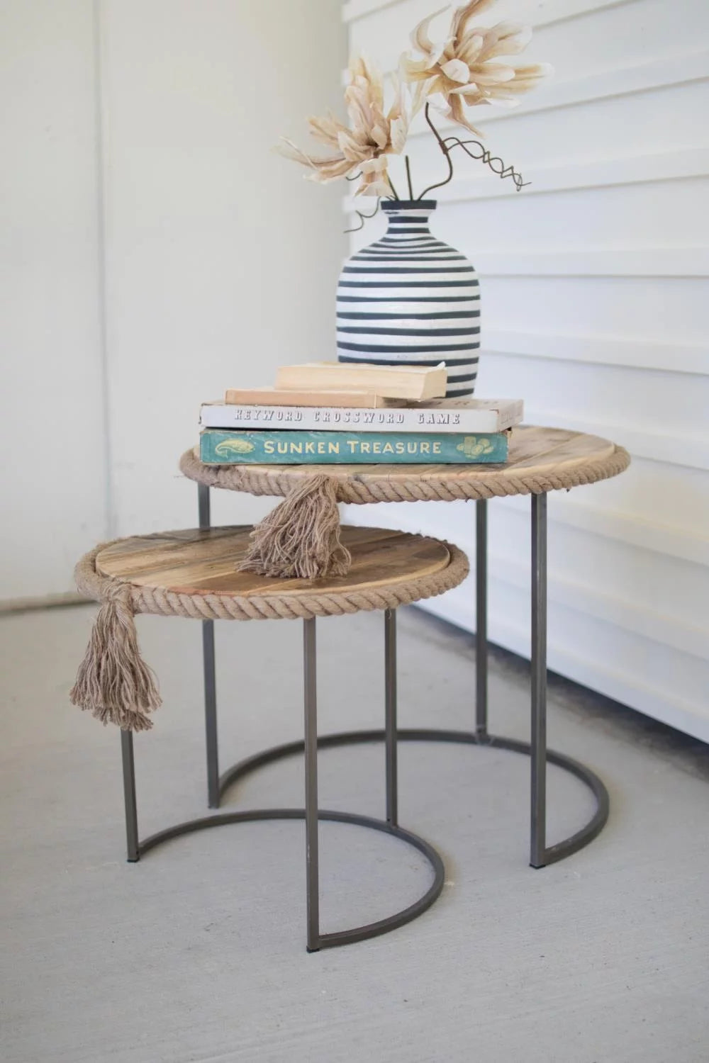 Round Nesting Tables Set of 2 S483361