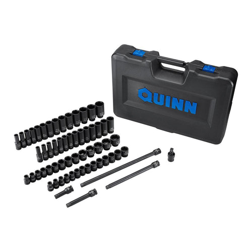 1/2 in. Drive SAE and Metric Impact Socket Set, 61-Piece E59803