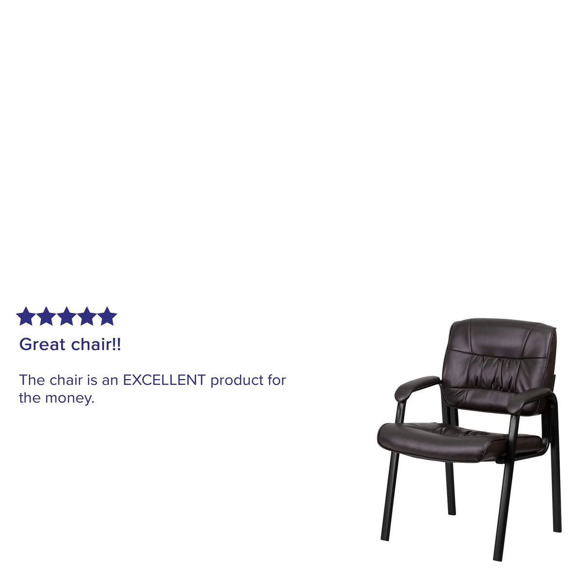 Brown LeatherSoft Executive Reception Chair A2447