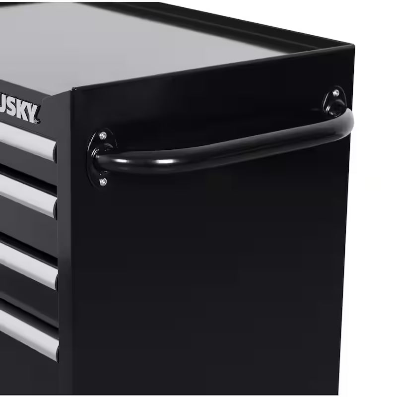 27 in. W 5-Drawer Gloss Black Rolling Tool Cabinet P602