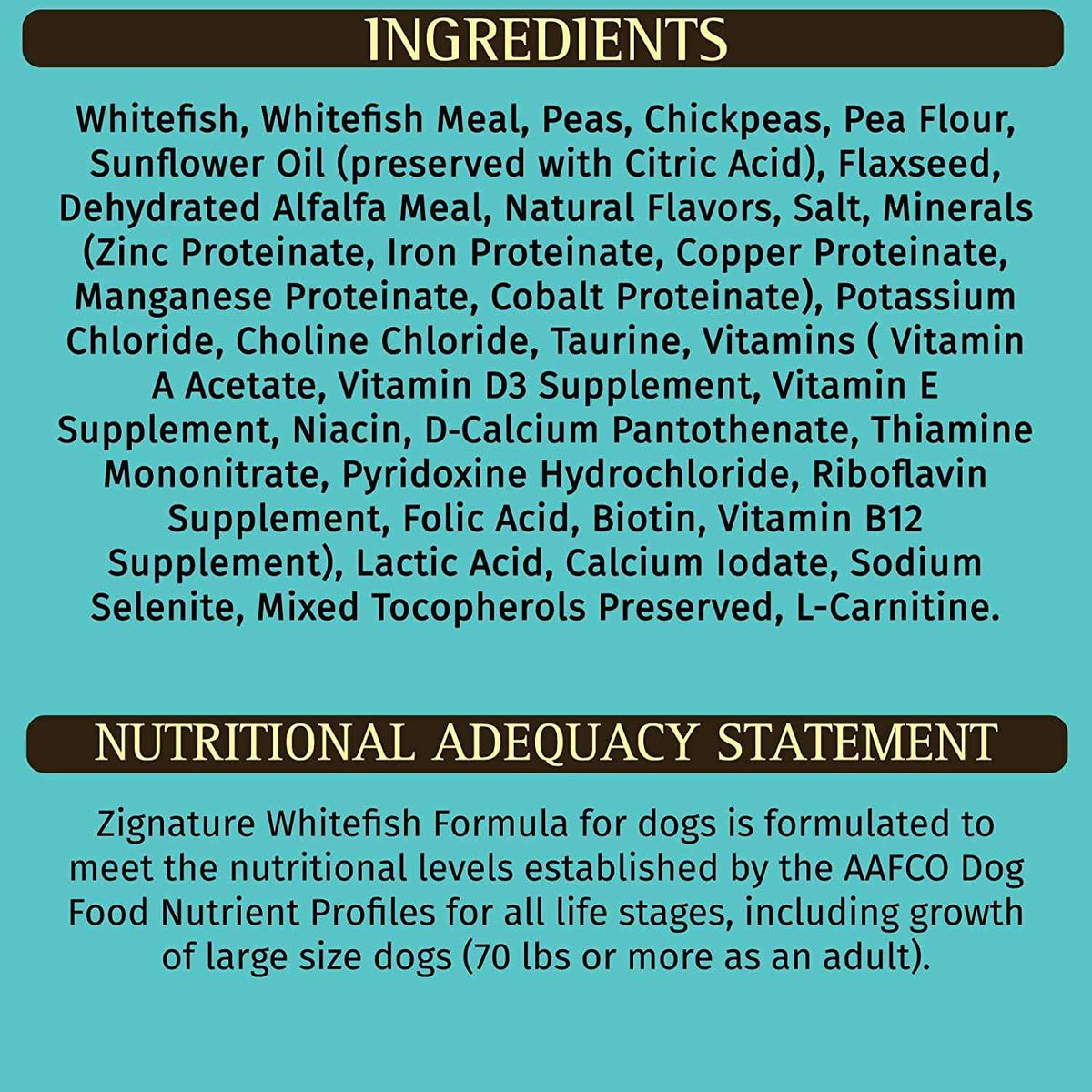 Whitefish Formula Dry Dog Food K148