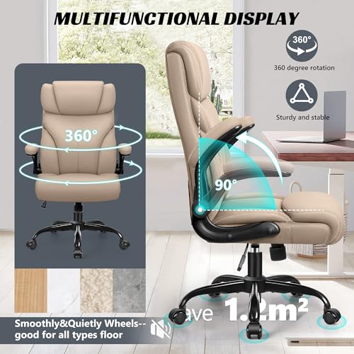 Big and Tall Ergonomic Leather Office Chair R7249