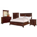 Cherry Storage 5-Piece Bedroom Set King U48417
