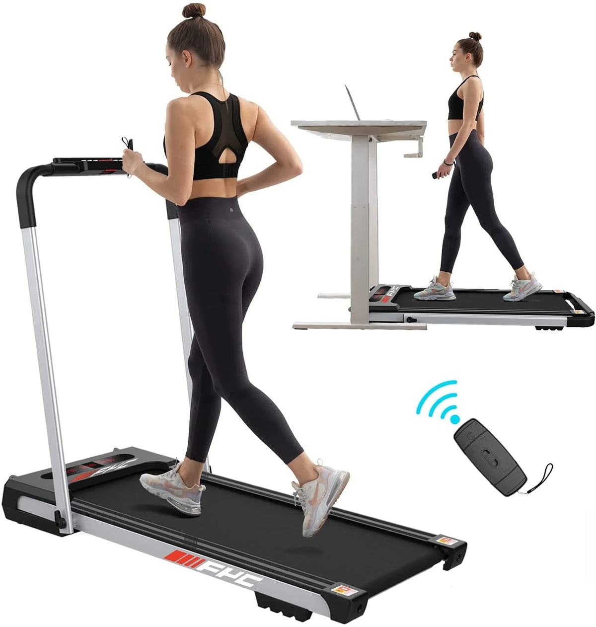 2.5HP 2 in 1 Folding Treadmill J514