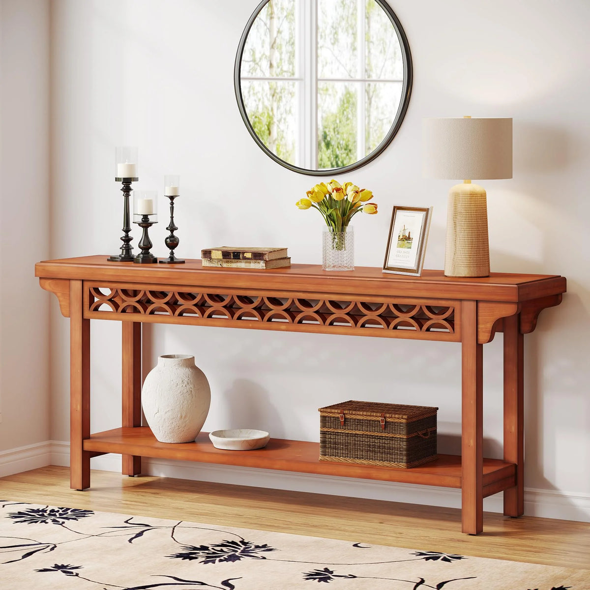 70.8 inch Solid Wood Console Table X952559