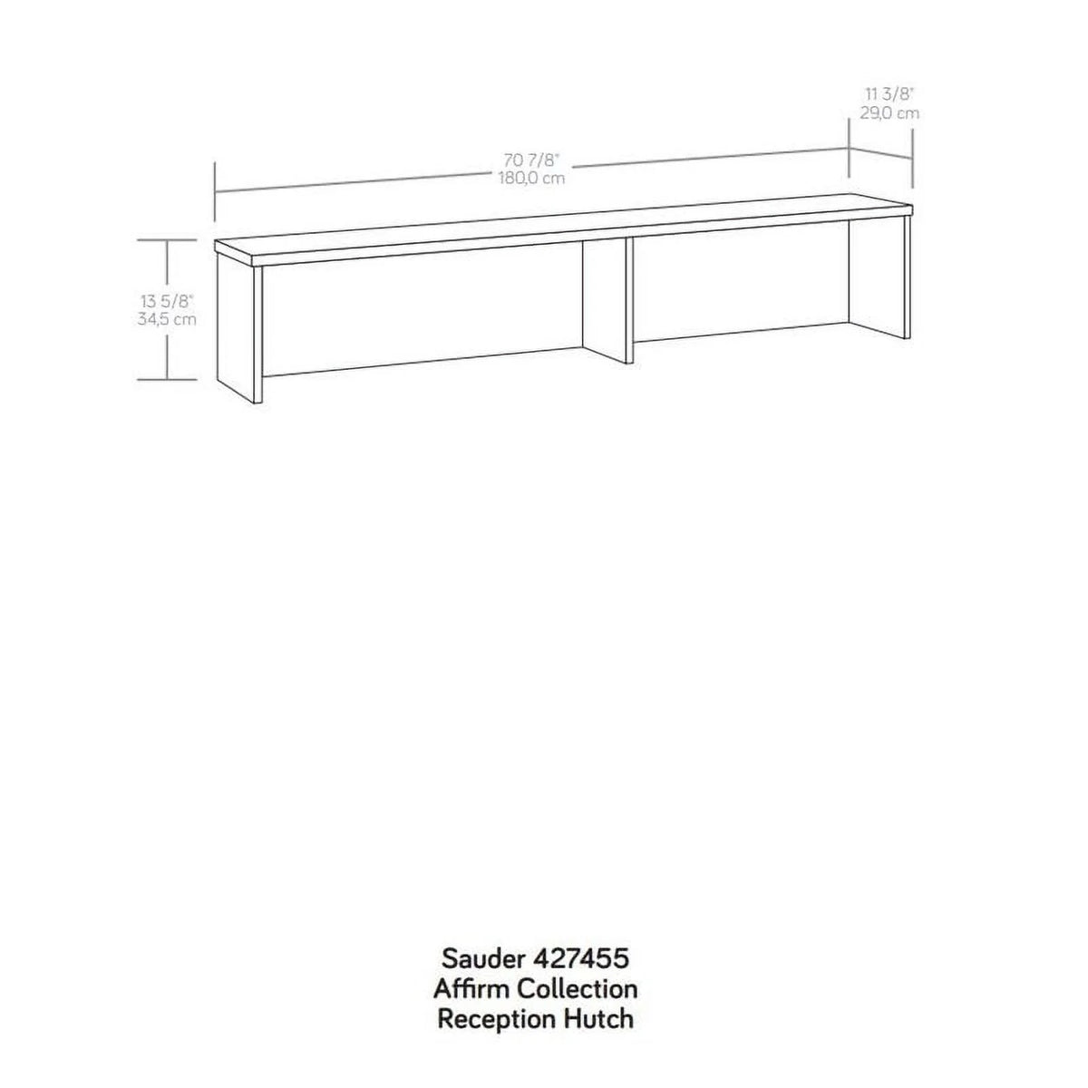 Engineered Wood Reception Station Hutch E73040