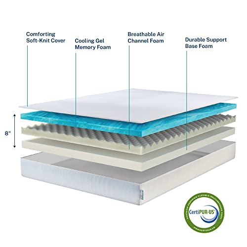 12 Inch Cooling Gel Memory Foam Queen Size Mattress H45353