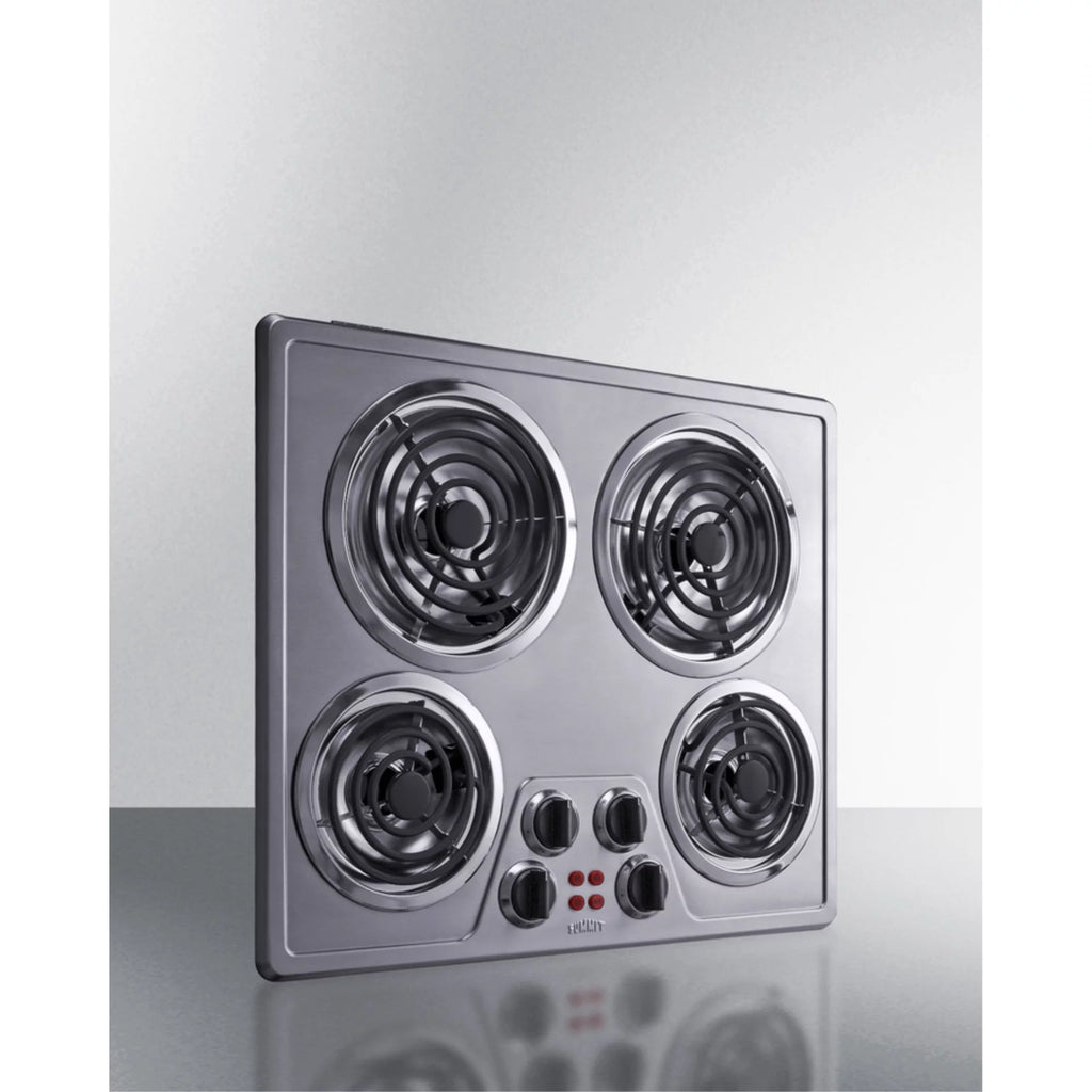 24 Wide 240V 4-Burner Coil Cooktop T76583