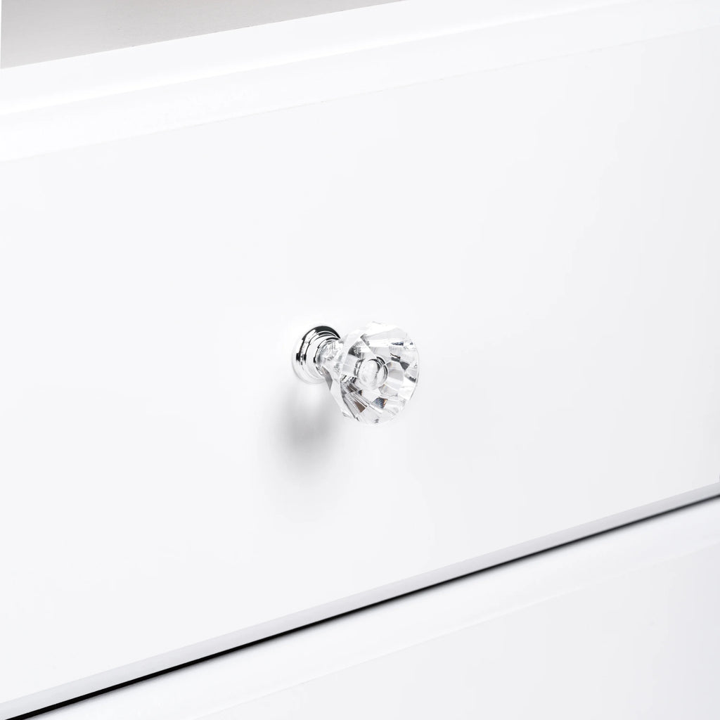 White 6 Drawer Wooden Dresser F4386