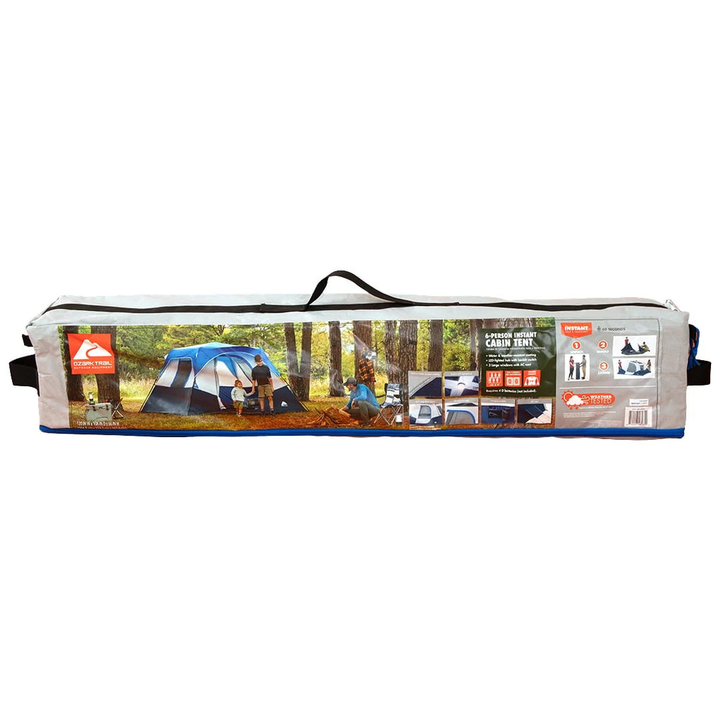 10' x 9' 6-Person Instant Cabin Tent with LED Lighted Hub H716